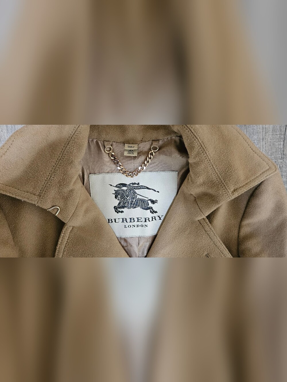 Burberry Prorsum Wool & Cashmere Double Breasted Trench Coat (USA 2/Camel/Tan) - Picture 10 of 13